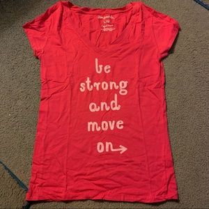 Be Strong V Neck Tee
